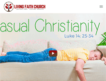 Tablet Screenshot of livingfaithchurchwv.com